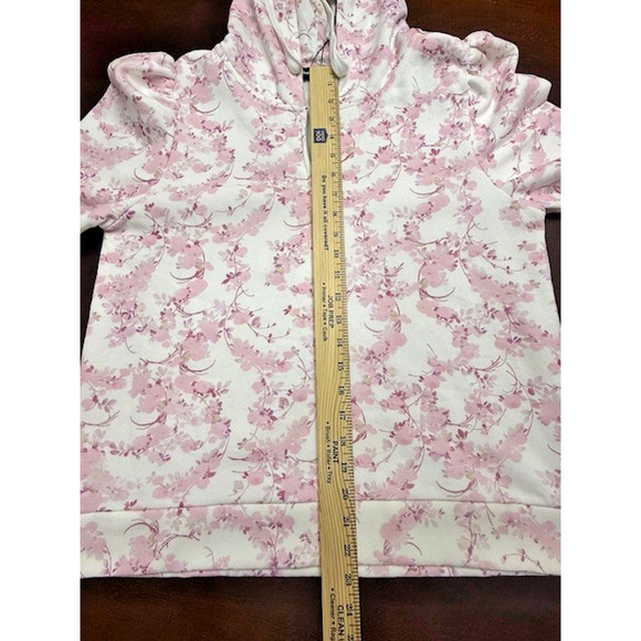 Generation Love AVA Pink White Pastel English Rose Hoodie Sweatshirt Size XL New - Picture 8 of 10